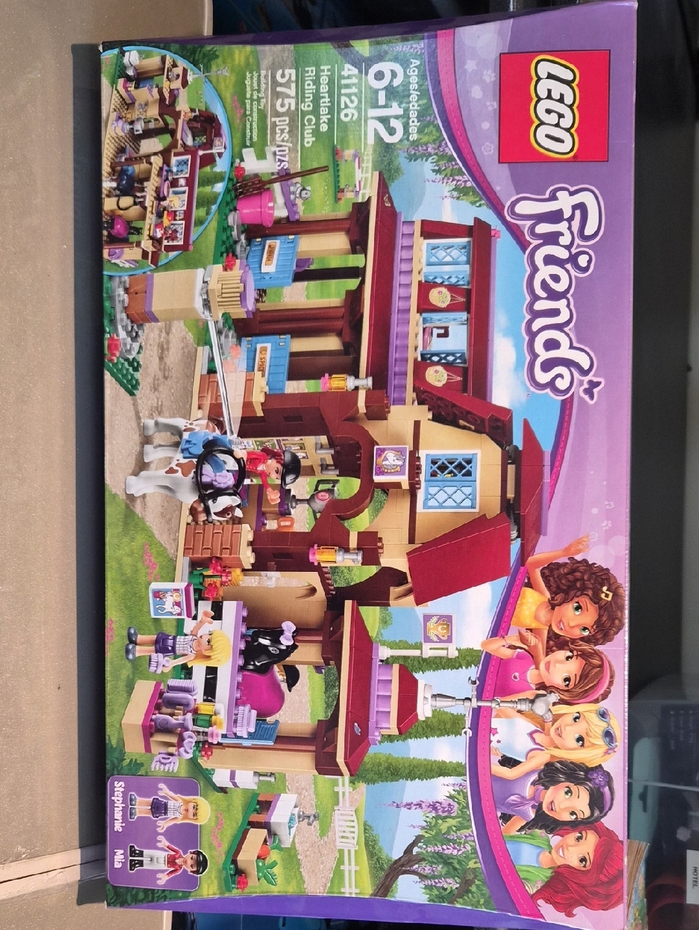 Lego Friends Purple Pink Tan Riding Club Playset